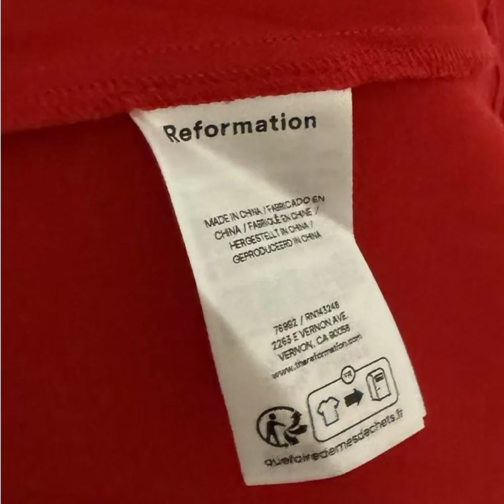 Reformation Bryson Dress in Cherry *NEW* - Picture 7 of 7